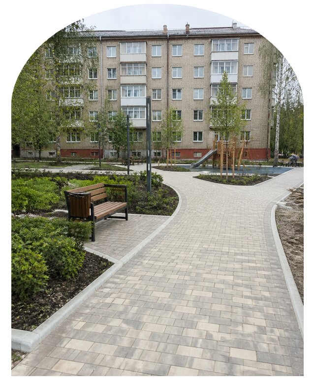 Благоустройство двора МКД под ключ в Белгороде от 259675 р. | Метпроект-Блг